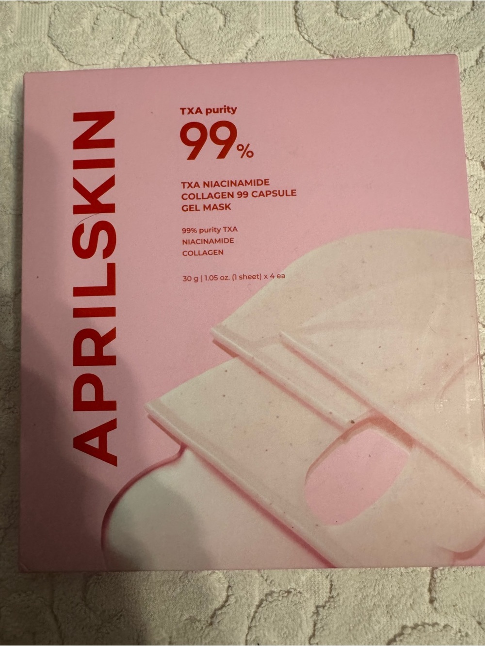 April Beauty TXA Niacinamide Collagen Capsule 4pc Gel Masks K Beauty